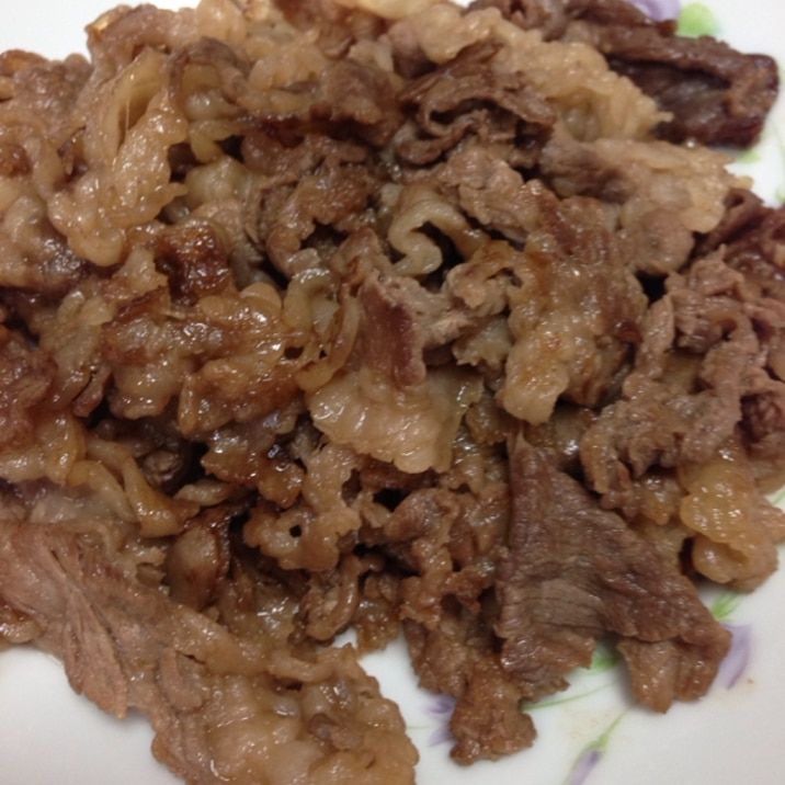 牛肉細切れの甘辛炒め レシピ 作り方 By てつやんやん 楽天レシピ